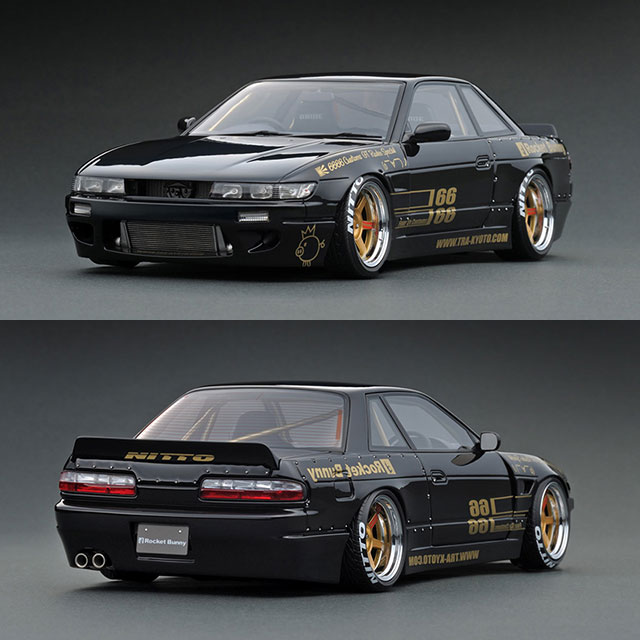 [MDL] 1/18 Rocket Bunny S13 V1(ブラック) 完成品 ミニカー(IG1131) ignition model(イグニッションモデル)