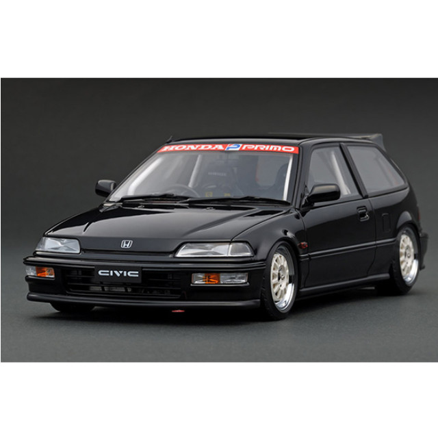 [MDL] 1/18 Honda CIVIC EF9 SiR Weds Type-Wheel(ブラック) 完成品 ミニカー(IG1290) ignition model(イグニッションモデル)