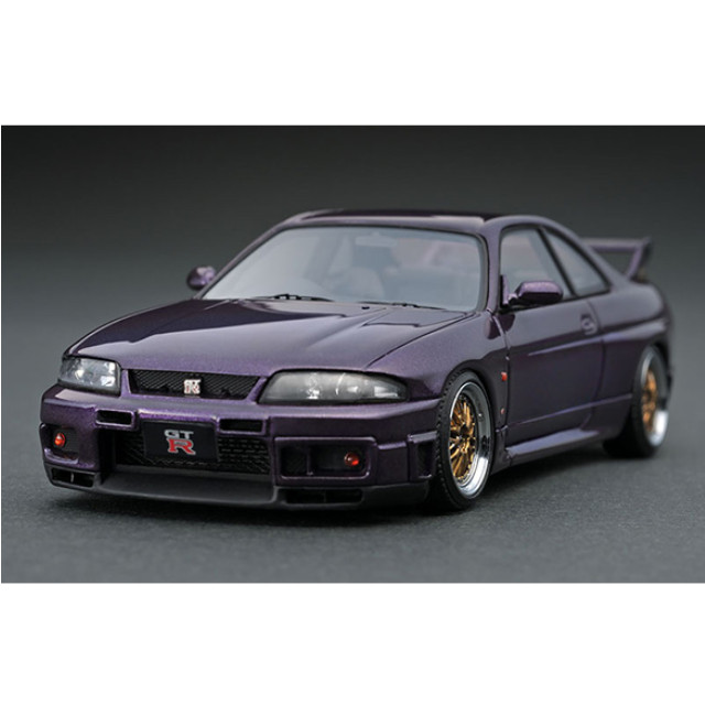 [MDL] 1/43 Nissan Skyline GT-R R33 V-spec(ミッドナイトパープル) 完成品 ミニカー(IG1368) ignition model(イグニッションモデル)