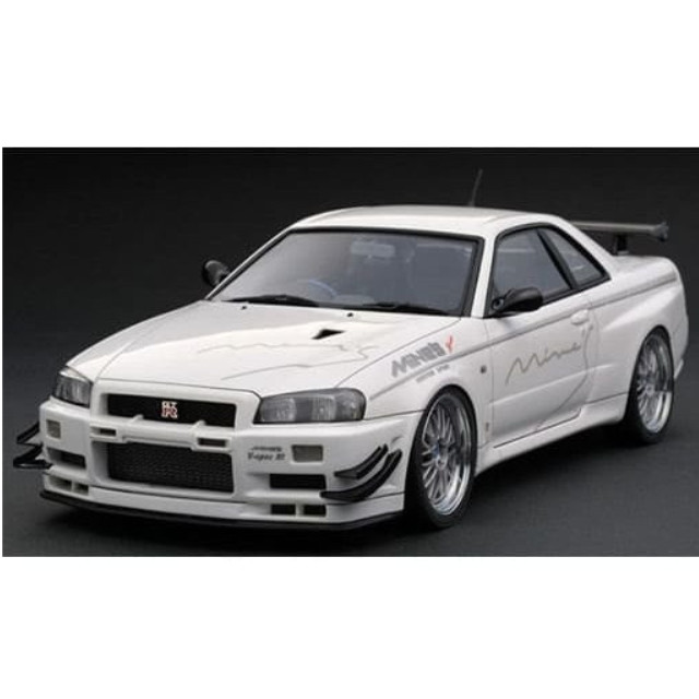 [MDL] 1/43 Nissan Skyline GT-R Mine`s R34(ホワイト) 完成品 ミニカー(IG1811) ignition model(イグニッションモデル)