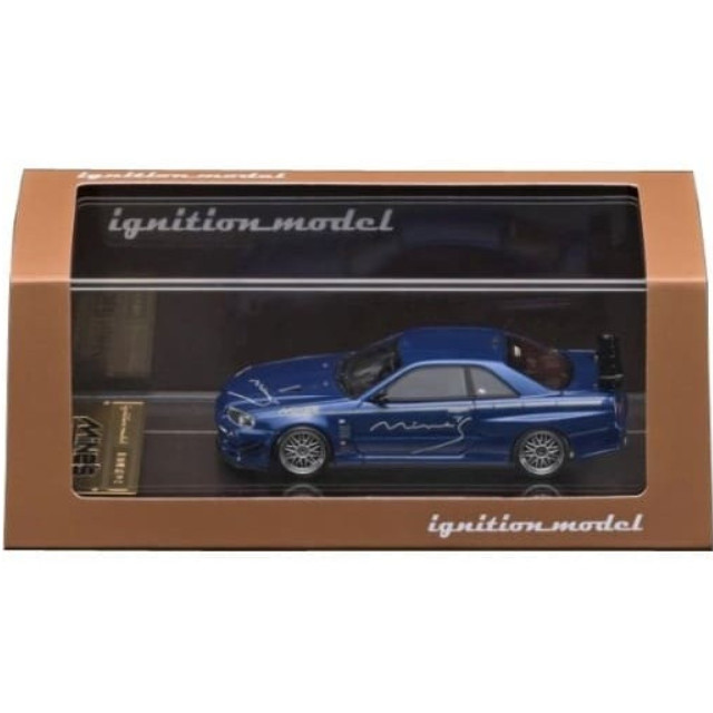 [MDL] 1/64 Nissan Skyline GT-R Mine’s R34(ベイサイドブルー) 完成品 ミニカー(IG2938) ignition model(イグニッションモデル)