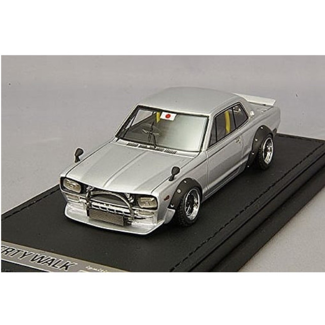 [MDL] 1/43 LB-WORKS Hakosuka 2Dr(シルバー) 完成品 ミニカー(IG0713) ignition model(イグニッションモデル)