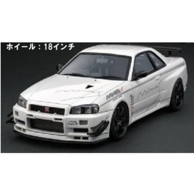 [MDL] 1/43 Nissan Skyline GT-R Mine’s R34(ホワイト) 完成品 ミニカー(IG1812) ignition model(イグニッションモデル)