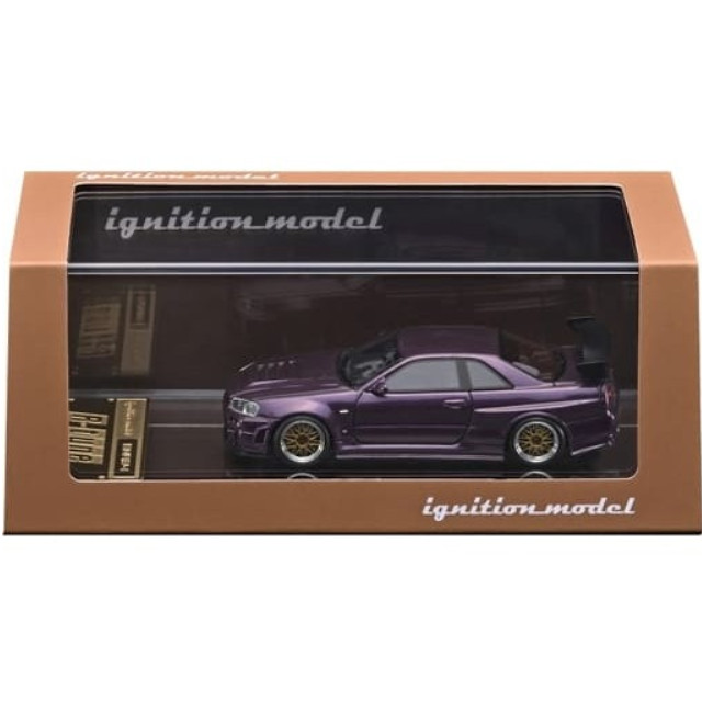[MDL] 1/64 Nismo R34 GT-R R-tune(パープル) 完成品 ミニカー(IG2720) ignition model(イグニッションモデル)