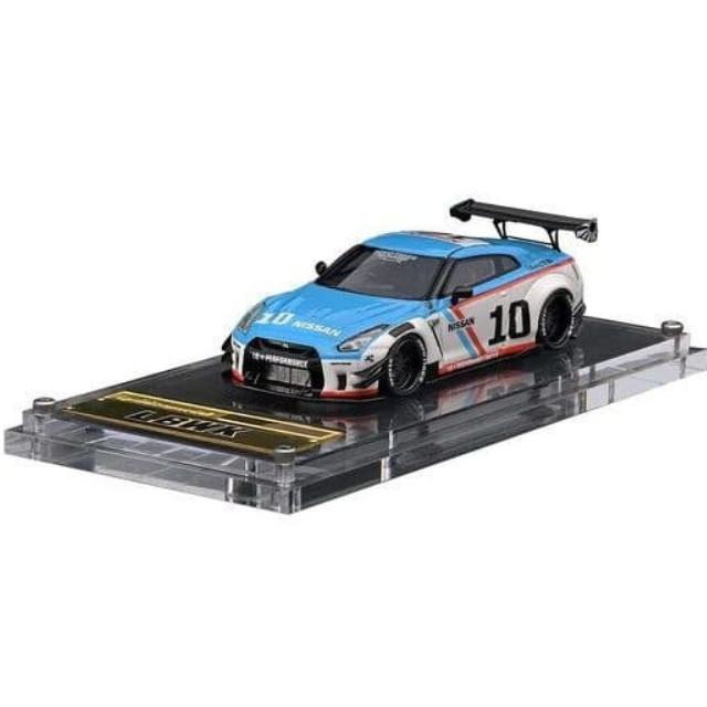 [MDL] 1/64 LB-WORKS Nissan GT-R R35 type 2(ホワイト×ブルー) 完成品 ミニカー(IG2372) ignition model(イグニッションモデル)
