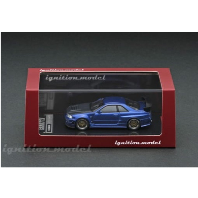 [MDL] 1/64 Nismo R34 GT-R Z-tune(ブルーメタリック) 完成品 ミニカー(IG1869) ignition model(イグニッションモデル)