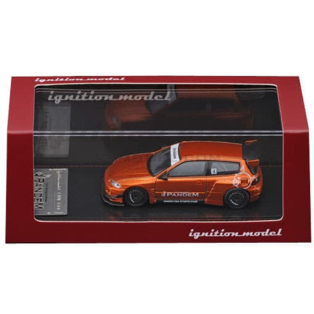 [MDL] 1/64 PANDEM CIVIC EG6(オレンジメタリック) 完成品 ミニカー(IG1702) ignition model(イグニッションモデル)