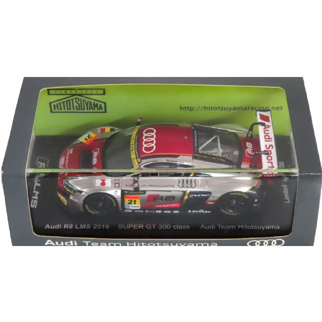 [MDL] 1/43 Audi R8 LMS ultra 2016 SUPER GT 300 class Audi Team Hitotsuyama #21(シルバー×レッド×ブラック) eam Hitotsuyama別注 ミニカー(HR4312016) SPARK