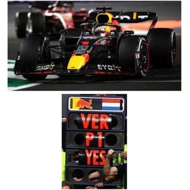 [MDL] 1/18 Oracle Red Bull Racing RB18 Oracle Red Bull Racing Winner Saudi Arabian GP 2022 (With Pit Board) Max Verstappen #1 完成品 ミニカー(18S754) SPARK(スパーク)