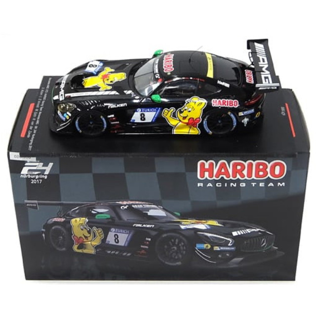 [MDL] 1/18 Mercedes-AMG GT3 -HARIBO Racing Team Mercedes-AMG 9th 24H Nurburgring 2017 FALKEN #8(ブラック) 完成品 ミニカー(18SG020) SPARK(スパーク)