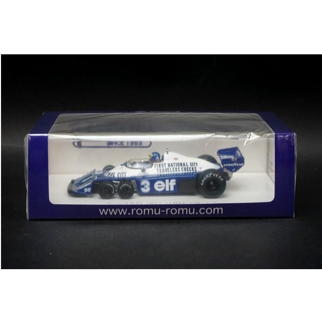 [MDL] 1/43 Tyrrell P34 1977 JAPAN GP elf #3(ブル-×ホワイト) 完成品 ミニカー(ROMU037) SPARK(スパーク)