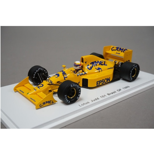 [MDL] 1/43 Lotus Judd 101 Brasil GP 1989 CAMEL #12(イエロー) 完成品 ミニカー(TR019) SPARK(スパーク)