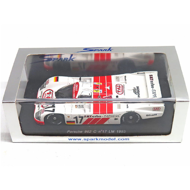 [MDL] 1/43 Porsche 962 C LM 1993 #17(ホワイト×レッド) 完成品 ミニカー(S2083) SPARK(スパーク)