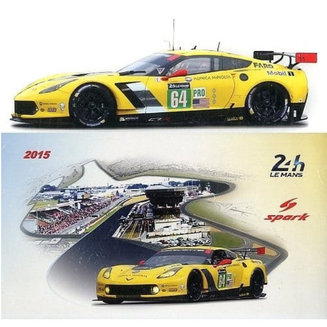 [MDL] 1/18 Chevrolet Corvette C7R Winner LMGTE Pro O.Gavin - T.Milner - J.Taylor #64 完成品 ミニカー(18S199) SPARK(スパーク)