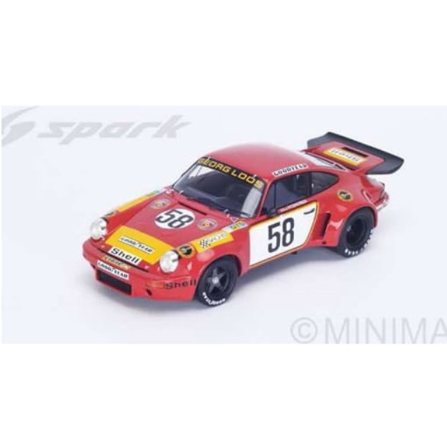 [MDL] 1/18 Porsche 911 RSR 3.0 5th Le Mans 1975 J.Fitzpatrick - G.van Lennep - M.Schurti - T.Hezemans #58 完成品 ミニカー(18S165) SPARK(スパーク)