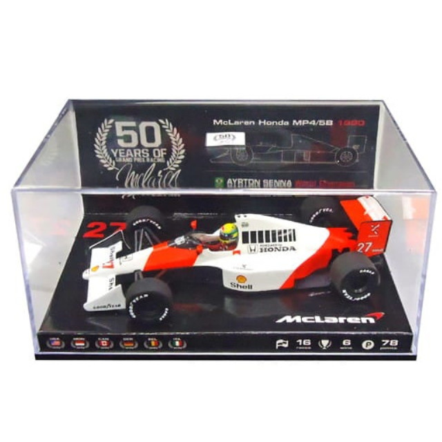 [MDL] 1/43 1990 マクラーレンホンダMP4/5B セナ [Mc-ES-1622-09] 完成品 ミニカー(Mc-ES-1622-09) SPARK(スパーク)