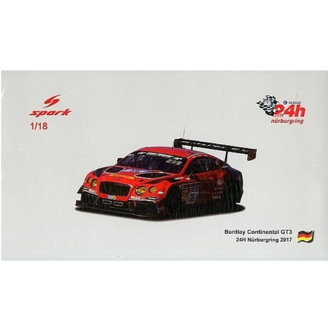 [MDL] 1/18 Bentley Continental GT3 Nurburgring 24H 2017 Bentley Team ABT S.Kane-G.Smith-M.Soulet #36 完成品 ミニカー(18SG019) SPARK(スパーク)