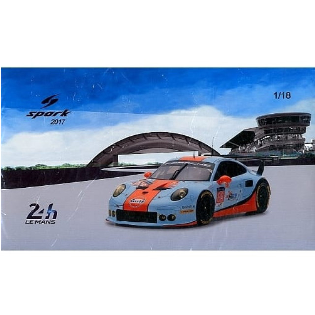 [MDL] 1/18 Porsche 911 RSR Le Mans 2017 Gulf Racing UK M.Wainwright - B.Barker - N.Foster #86 完成品 ミニカー(18S334) SPARK(スパーク)