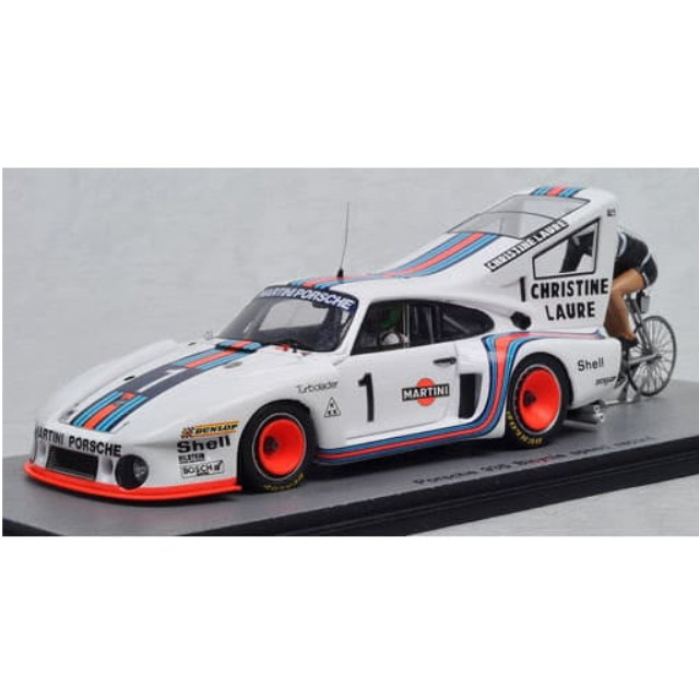 [MDL] 1/43 Porsche 935 Bicycle Speed Record 1977 Cyclist： Jean-Claude Rude Driver： Henri Pescarolo 完成品 ミニカー(S1939) SPARK(スパーク)