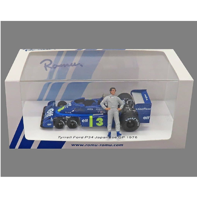 [MDL] 1/43 Tyrrell Ford P34 Japanese GP 1976 elf #3(ブルー) ロム特注 完成品 ミニカー(ROMU053) SPARK(スパーク)