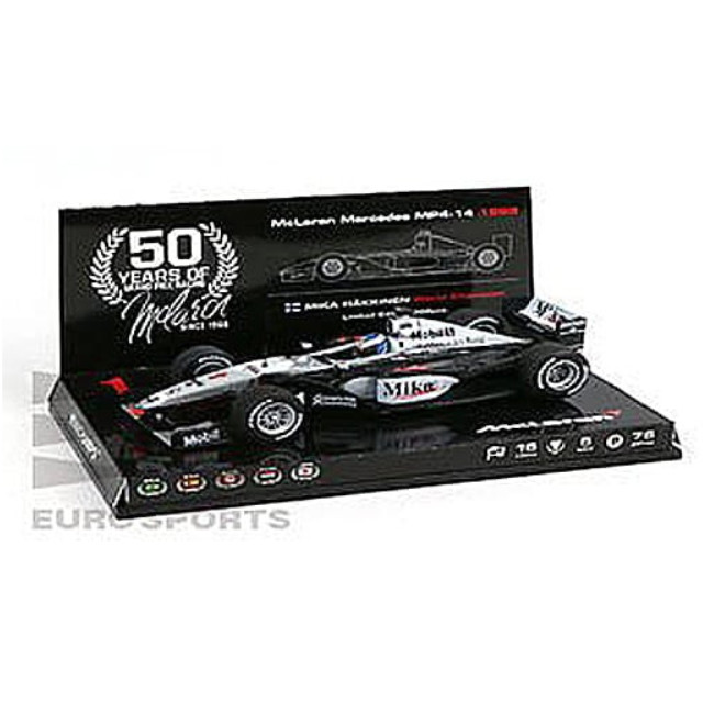 [MDL] 1/43 McLaren Mercedes MP4-14 1999 Mobil1 #1(シルバー×ブラック×オレンジ) ES特注 [Mc-ES-1622-12] 完成品 ミニカー(Mc-ES-1622-12) SPARK(スパーク)