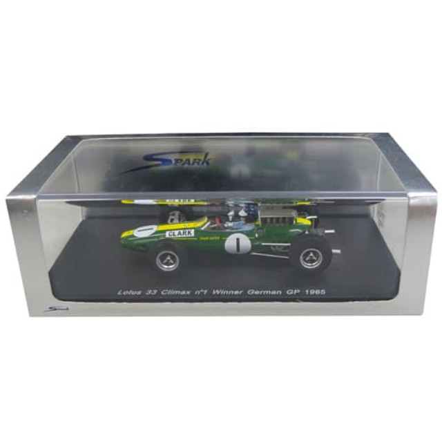[MDL] 1/43 Lotus 33 Climax Winner German GP 1965 #1(グリーン×イエロー) 完成品 ミニカー(S1614) SPARK(スパーク)