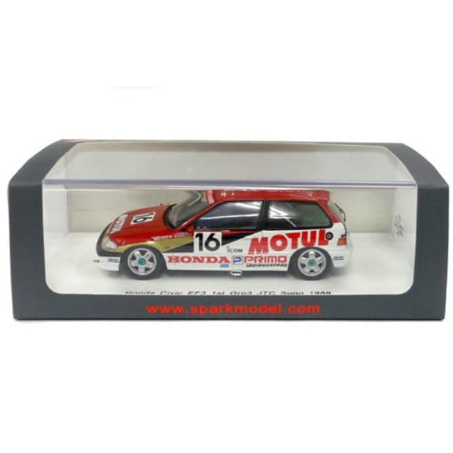 [MDL] 1/43 Honda Civic EF3 JTC 1989 O.Nakako T.Suzuki #16 完成品 ミニカー(S5454) SPARK(スパーク)