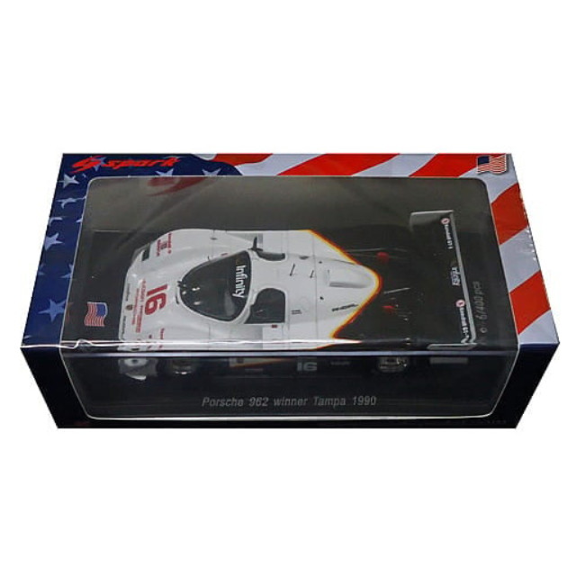 [MDL] 1/43 Porsche 962 C Winner Tampa 1990 James Weaver #16 完成品 ミニカー(US032) SPARK(スパーク)