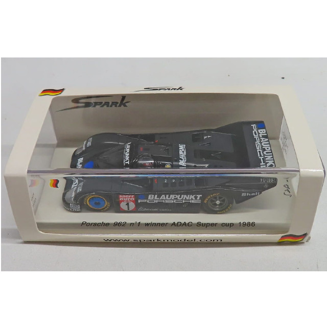 [MDL] 1/43 Porsche 962 winner ADAC Super cup 1986 #1(ブラック) 完成品 ミニカー(SG005) SPARK(スパーク)