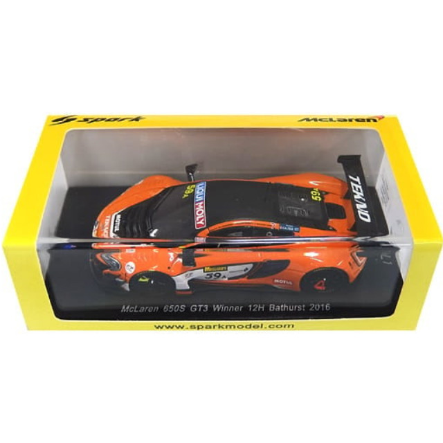 [MDL] 1/43 McLaren 650S GT3 Winner 12H Bathurst 2016 MOTUL #59A(オレンジ×ホワイト) 完成品 ミニカー(AS021) SPARK(スパーク)