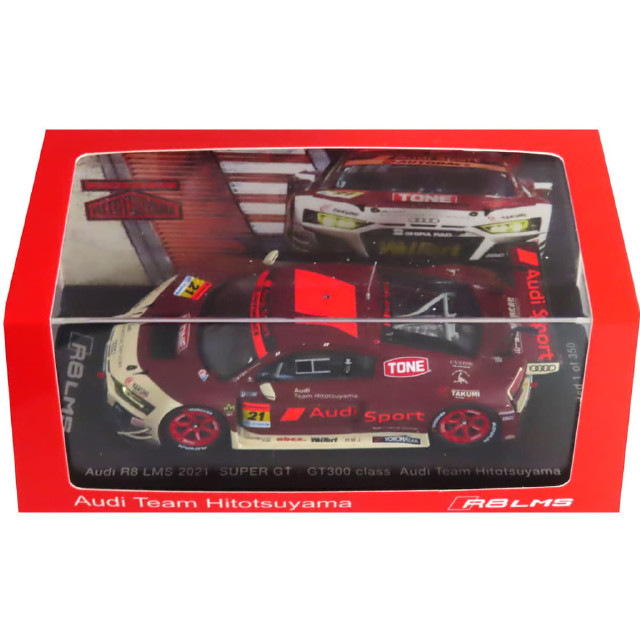[MDL] 1/43 Audi R8 LMS 2021 SUPER GT 300 class Audi Team Hitotsuyama #21(ダークレッド×アイボリー) Team Hitotsuyama別注 完成品 ミニカー(HR4312021) SPARK(スパーク)
