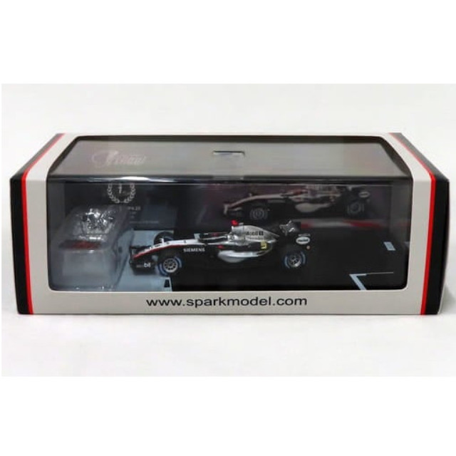 [MDL] 1/43 McLaren MP4-20 Winner Monaco GP 2005 Mobil1 #9(ブラック×ホワイト×シルバー) 完成品 ミニカー(WS012) SPARK(スパーク)