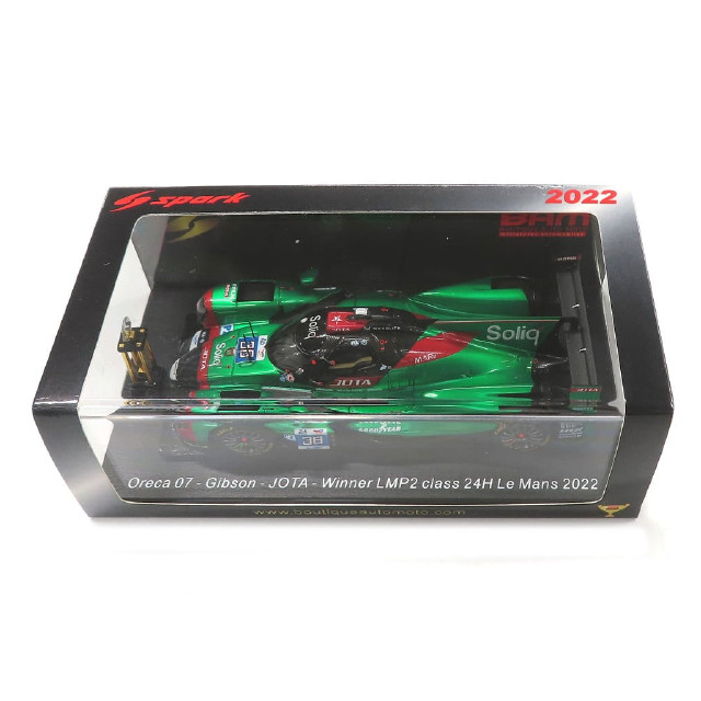 [MDL] 1/43 Oreca 07 Gibson JOTA Winner LMP2 class 24H LM 2022 Soliq #38(グリーン×ブラック×レッド) 完成品 ミニカー(S8633S) SPARK(スパーク)