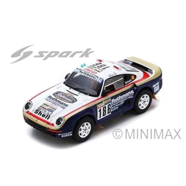[MDL] 1/43 Porsche 959 Winner Paris Dakar Rally 1986 R.Metge - D.Lemoine #186 完成品 ミニカー(S7815) SPARK(スパーク)