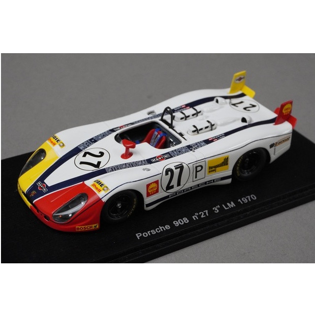 [MDL] 1/43 Porsche 908 3rd LM 1970 SHELL #27(ホワイト×レッド×イエロー) 完成品 ミニカー(S1976) SPARK(スパーク)