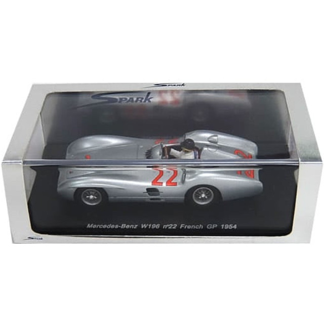 [MDL] 1/43 Mercedes-Benz W196 French GP 1954 #22(シルバー) 完成品 ミニカー(S1037) SPARK(スパーク)