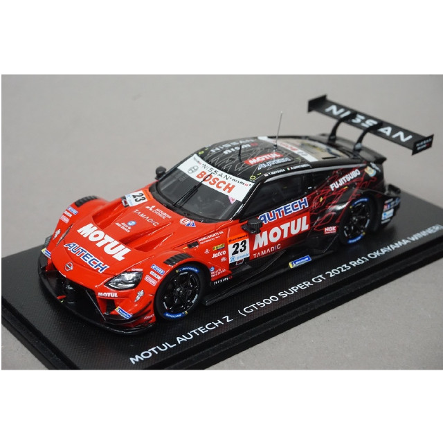 [MDL] 1/43 MOTUL AUTECH Z 2023 Rd.1 OKAYAMA NISSAN Z GT500 1-2 FINISH #23(レッド×ブラック) 「NISMO MODEL CAR COLLECTION」 NISMOフェスティバル ミニカー SPARK