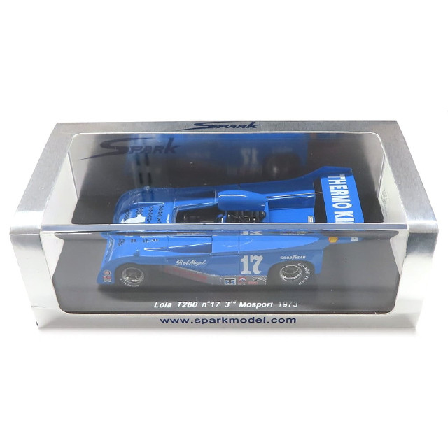 [MDL] 1/43 Lola T260 3rd Mosport 1973 #17(ブルー×シルバー) 完成品 ミニカー(S1136) SPARK(スパーク)