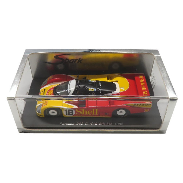 [MDL] 1/43 Porsche 962 C 6th LM 1988 #19(レッド×イエロー) 完成品 ミニカー(S0903) SPARK(スパーク)