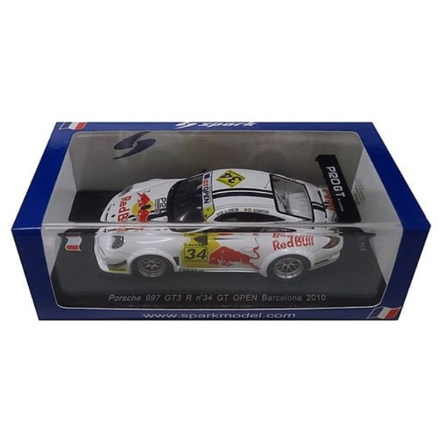 [MDL] 1/43 Porsche 997 GT3 R GT OPEN Barcelona 2010 Red Bull #34(ホワイト×ブラック) 完成品 ミニカー(SF010) SPARK(スパーク)