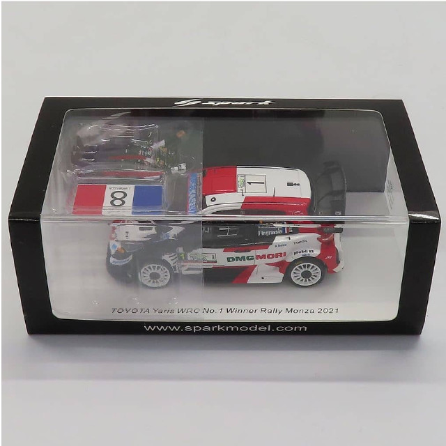 [MDL] 1/43 TOYOTA Yaris WRC Winner Rally Monza 2021 WRC Manufacturer Champions 2021 AsahiKASEI #1(ホワイト×レッド×ブラック) With figurines ミニカー SPARK