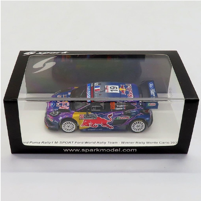 [MDL] 1/43 Ford Puma Rally1 M-SPORT Ford World Rally Team Winner Rally Monte Carlo 2022 RedBull #19(ブルー×パープル×イエロー) ミニカー(S6697) SPARK