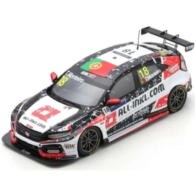 [MDL] 1/43 Honda Civic Type R TCR ALL-INKL.DE Munnich Motorsport 2nd Race 3 WTCR 2020 Hungaroring Tiago Monteiro #18 完成品 ミニカー(S8965) SPARK(スパーク)