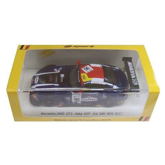 [MDL] 1/43 Mercedes-AMG GT3 3rd 24H SPA 2017 AKKA ASP E. Mortara - M. Meadows - R. Marciello #90 完成品 ミニカー(SB140) SPARK(スパーク)
