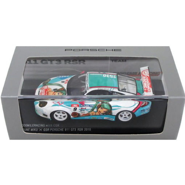 [MDL] 1/43 GOODSMILE RACCING with COX HATUNE MIKU×GSR PORSCHE 911 GT3 RSR 2010 FREEing #9(ホワイト×グリーン×ブルー) 完成品 ミニカー  SPARK(スパーク)