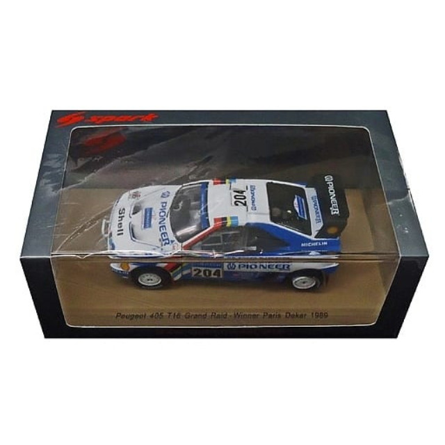 [MDL] 1/43 Peugeot 405 T16 Grand Raid Winner Paris Dakar 1989 A.Vatanen - B.Berglund #204 完成品 ミニカー(S5616) SPARK(スパーク)