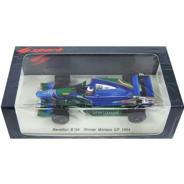 [MDL] 1/43 Benetton B194 Winner Monaco GP 1994 elf #5(グリーン×ブルー×ホワイト) 完成品 ミニカー(S4481) SPARK(スパーク)