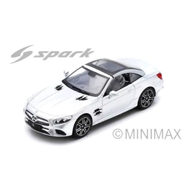 [MDL] 1/43 Mercedes-Benz SL 2017(イリディウムシルバーメタリック) 完成品 ミニカー(S8180) SPARK(スパーク)