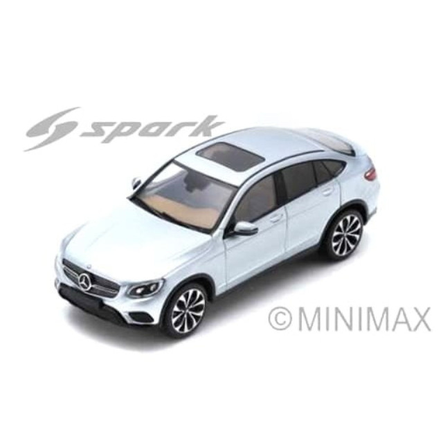 [MDL] 1/43 Mercedes-Benz GLC Coupe 2016(ダイヤモンドシルバーメタリック) 完成品 ミニカー(S8182) SPARK(スパーク)