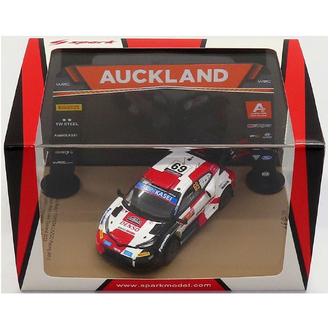 [MDL] 1/43 TOYOTA GR Yaris Rally1 TOYOTA GAZOO Racing WRT Winner Rally New Zealand 2022 AsahiKASEI #69(ホワイト×レッド×ブラック) ミニカー(S6713) SPARK